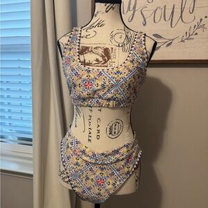 Colorful Patterned Bikini Set